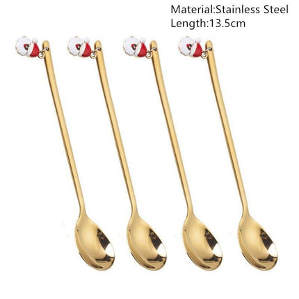 Joyful Holiday Spoon Set for Festive Dining