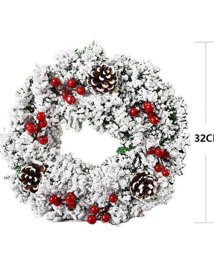 Elegant Pinecone and Berry Holiday Wreath Collection with Decorative Accents