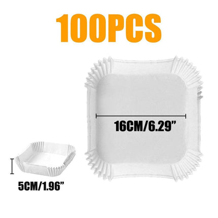 Round Non-Stick Parchment Paper Liners for Effortless Air Fryer Cooking