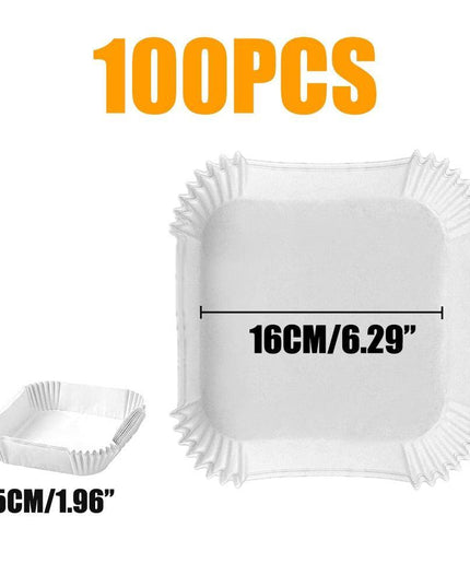 Round Non-Stick Parchment Paper Liners for Effortless Air Fryer Cooking