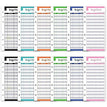 12Pcs Schedules