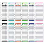 12Pcs Schedules