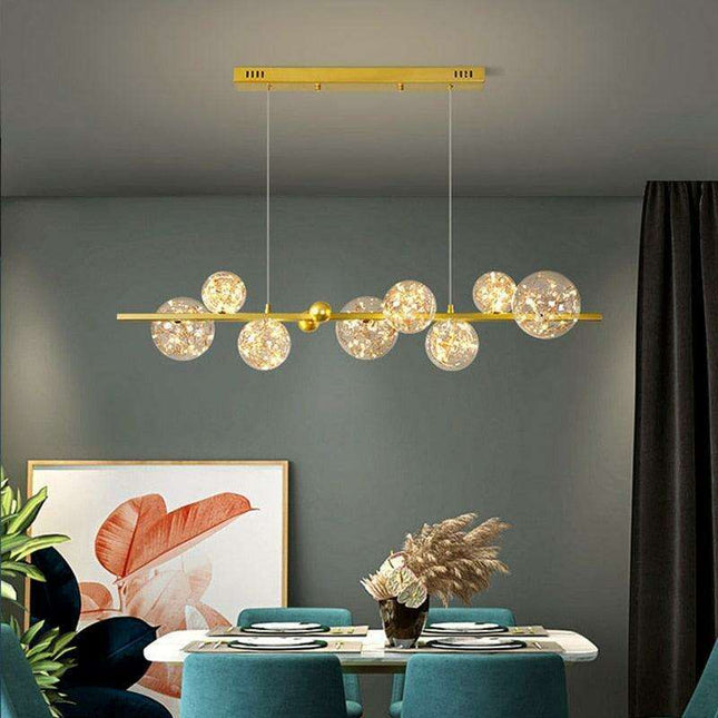 Scandinavian Chic Smart Pendant Light - Customizable Dining Room Lighting Solution