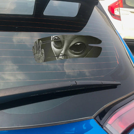 Intergalactic Alien Invasion 3D Car Sticker - Premium Design Decal
