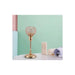 Luxurious Crystal and Metal Glass Tealight Candle Holder for Special Events
