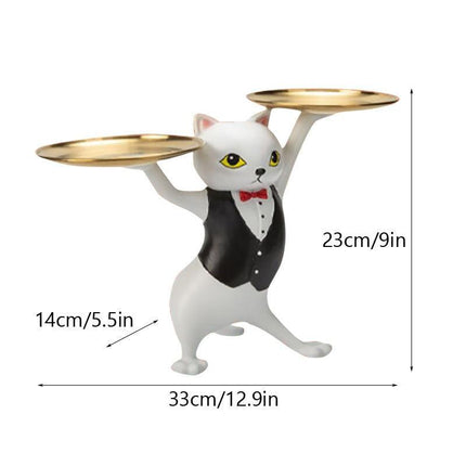 Charming Cat Tray Figurines for Fun and Functional Organization