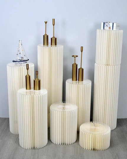 Luxury Wedding Display Pedestal: Circular Stand for Elegant Celebrations