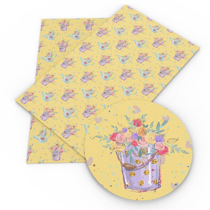 Blooming Inspiration Synthetic Leather - Unleash Your Creative Vision