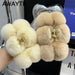 Luxe Rabbit Fur Shark Clip - Chic Hair Claw Accessory