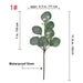 Elegant Faux Eucalyptus Greenery Stems for Modern Home Styling