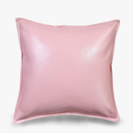 Stylish Faux Leather Cushion Cover - Elegant Accent for Modern Interiors