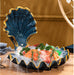 Oceanic Elegance: Artistic Shellfish Conch Sashimi Plate