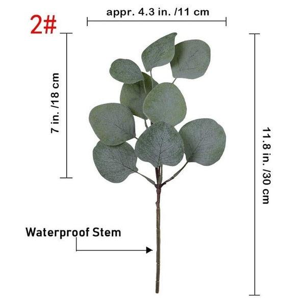 Elegant Faux Eucalyptus Greenery Stems for Modern Home Styling