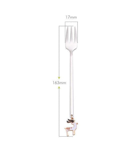 Festive Joy Stainless Steel Cutlery Set - Delightful Tableware for Holiday Celebrations