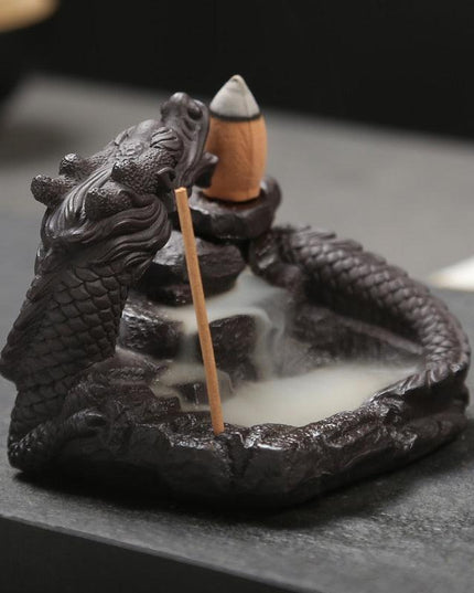 Enchanted Dragon Backflow Incense Burner - Transform Your Space into a Serene Haven