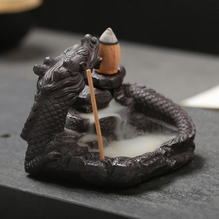 Enchanted Dragon Waterfall Incense Burner - A Serene Addition for Tranquil Spaces