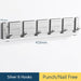 Stylish Grey Aluminum Wall Hooks for Modern Home Organization
