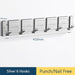 Sleek Grey Bathroom Adhesive Wall Hooks for Versatile Home Organization