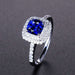 Gothic Elegance: Stunning Sapphire Ring with European and American Flair