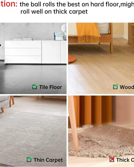 Smart Interactive Rotating Cat Play Ball - Fun and Engaging Activity for Indoor Cats