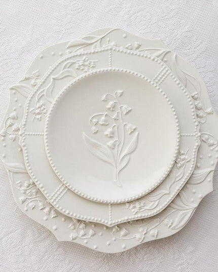 Lily Valley Luxe Porcelain Dining Plate Set