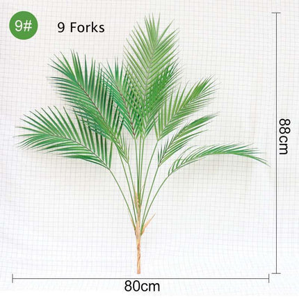 Exotic Paradise: Realistic Lifelike Artificial Palm Leaf Plants - Premium Collection