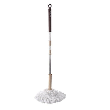 Telescopic Cotton Thread Mop Set with Adjustable Stainless Steel Handle