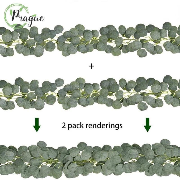Sleek Silver Dollar Eucalyptus Greenery Swag for Upscale Home Decor