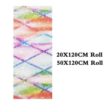 Glittering Rhombic Faux Leather Craft Roll - Ideal for Stylish Hair Accessories and Festive Creations