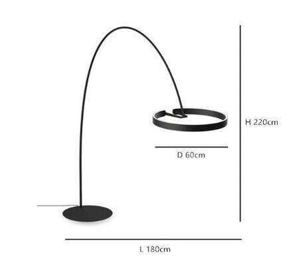 Sophisticated Italian LED Floor Lamp - Illuminate Your Home with Grace