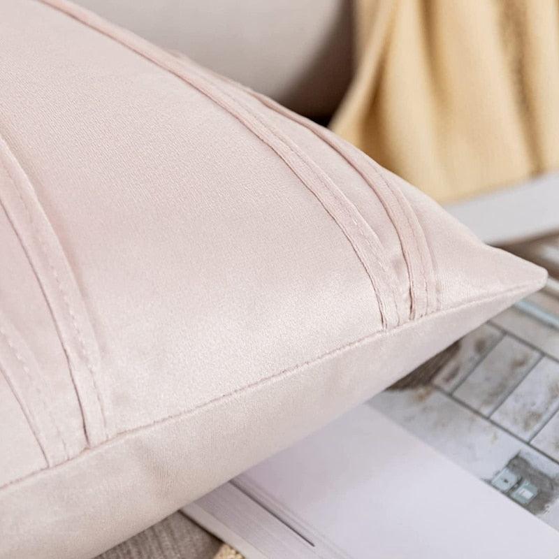Inyahome New Art Velvet Yellow Blue Pink Solid Color Cushion Cover Pillow Cover Pillow Case Home Decorative Sofa Throw Decor-0-Très Elite-5 winered-30x50cm no filling-Très Elite
