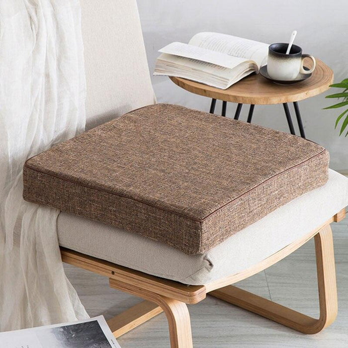 Square Seat Cushion Set with Non-Slip Feature and Varied Size Choices