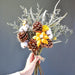 Eucalyptus and Daisy Dried Flower Hanging Arrangement - Natural Charm