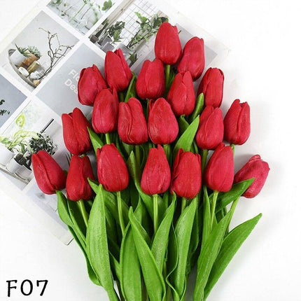 Elegant 31-Piece Faux Tulip Arrangement - Enhance Your Celebrations