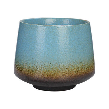 Artisan European Nature-Inspired Tea Cup Set with Unique Kiln-Fired Glazing