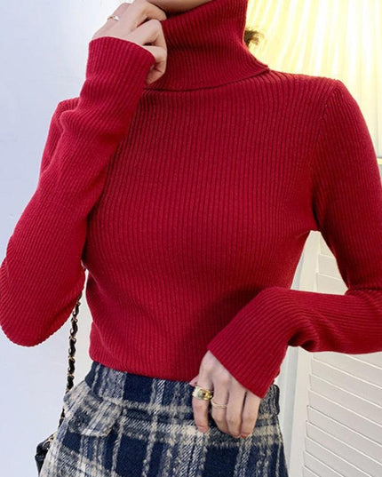 Chic Knitted Turtleneck Sweater: Perfect for Cozy Autumn Days