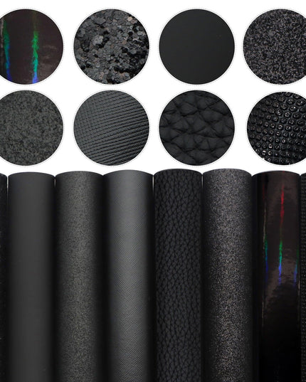 Elegant Fish Scale Dot Faux Leather Crafting Kit for Creative Projects