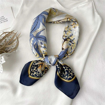 Elegant 70x70CM Printed Polyester Scarf for Timeless Style