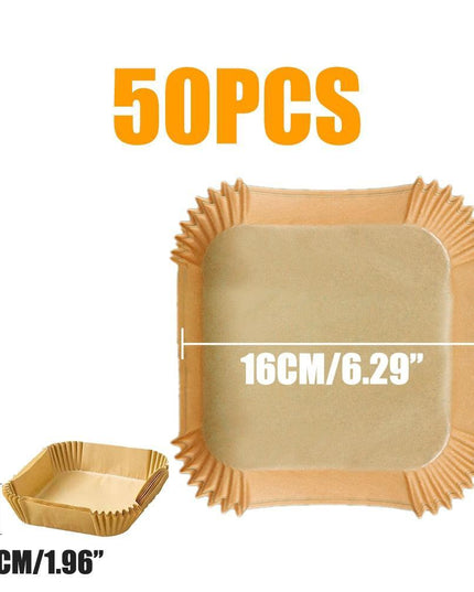 Round Non-Stick Parchment Paper Liners for Effortless Air Fryer Cooking