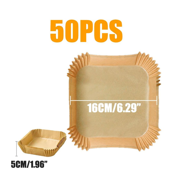 Round Non-Stick Parchment Paper Liners for Effortless Air Fryer Cooking