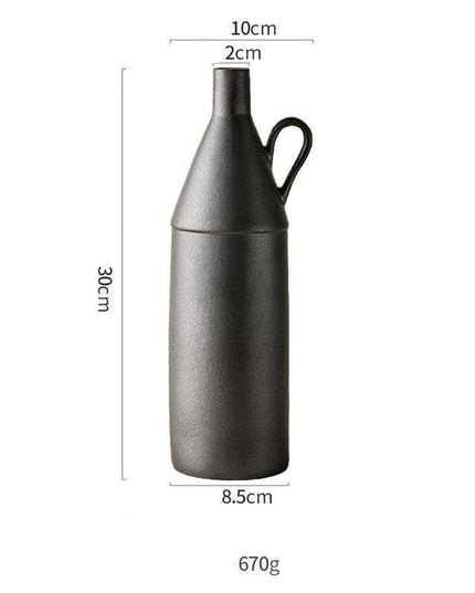 Handcrafted Modern Japanese Ceramic Vase - Unique Home Decor Accent