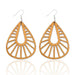 Ethnic Wood Dangle Earrings: Artisanal Afro-Boho Chic