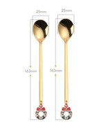 gold garland spoon