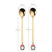 gold garland spoon