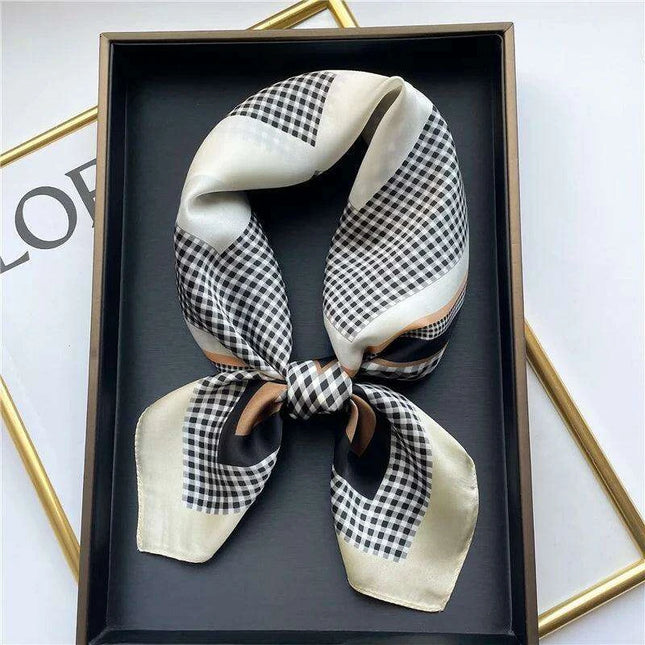 Elegant 70x70CM Printed Polyester Scarf for Timeless Style