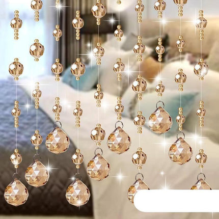 Elegant Crystal Beaded Room Divider Curtain for Luxurious Home Aesthetics