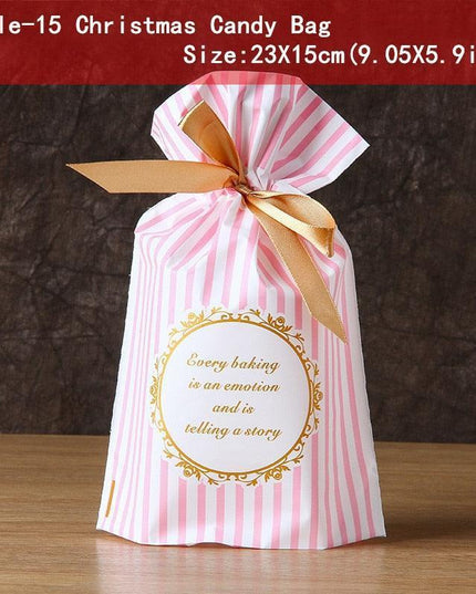 Santa's Festive Treats Gift Bag Set - 5-Piece Collection