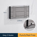 Modern Electroplated Aluminum Wall Hook Set - Elegant Storage Solution
