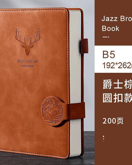 Luxurious A5 Leather-bound Journal: 200 Pages for Creative Expression