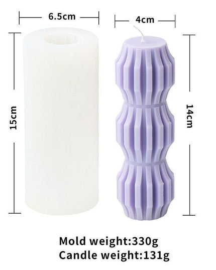 Chic Striped Geometry Silicone Mold for Elegant Crafting